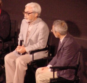 Hayao Miyazaki and Toshio Suzuki