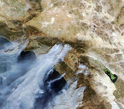 Satellite image of fires...